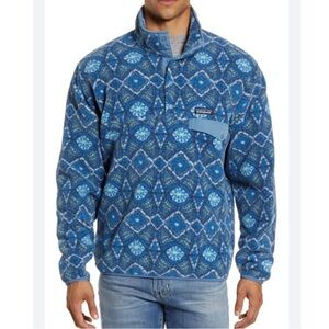 NWOT! PATAGONIA Synchilla Honeycomb
Stone Blue Aztec Snap-T Fleece Pullover